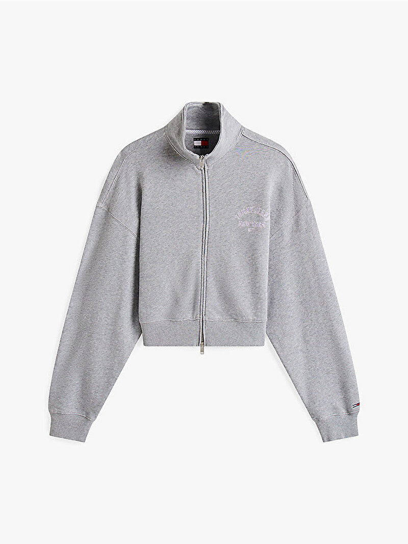 Kadın TJW Boxy Varsity Sweatshirt Gri DW0DW21407Q13