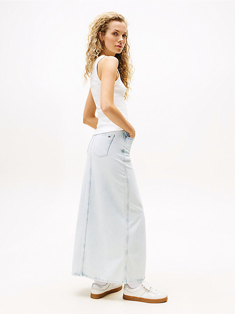 Kadın TJW Slim Gradient T-shirt Ekru DW0DW20920YBL