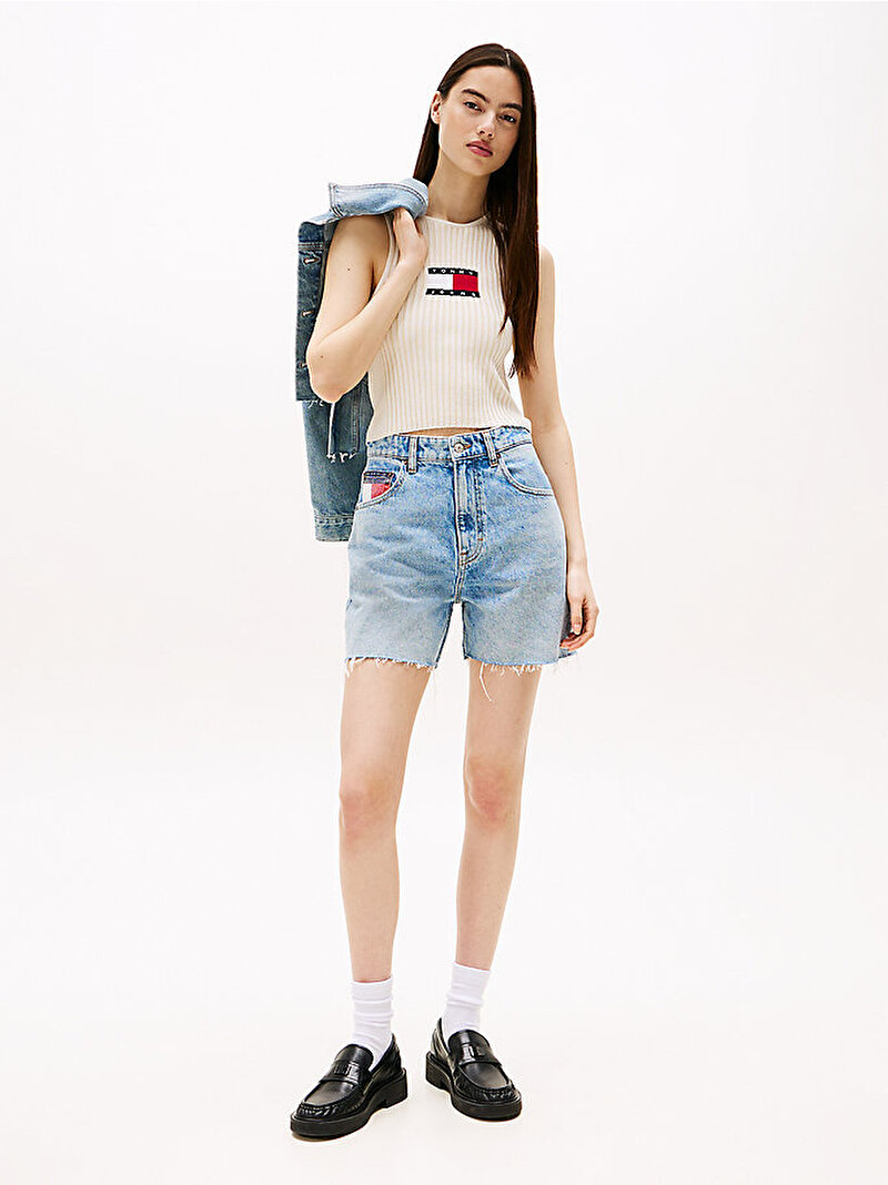 Kadın TJW Rib Racer Tank Top Ekru DW0DW20975YBL