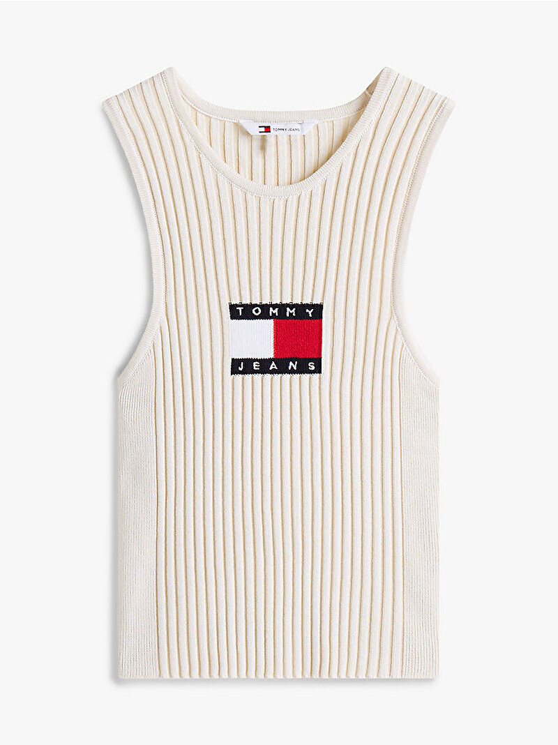 Kadın TJW Rib Racer Tank Top Ekru DW0DW20975YBL