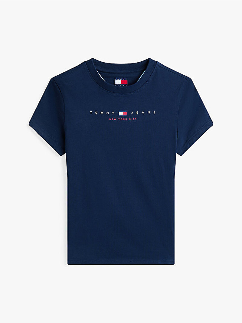Kadın TJW Slim T-shirt Lacivert DW0DW21422C1G