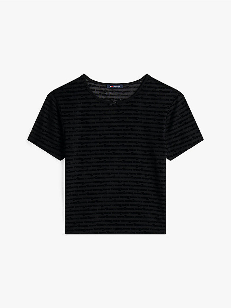 Kadın TJW Slim T-shirt Siyah DW0DW20925BDS
