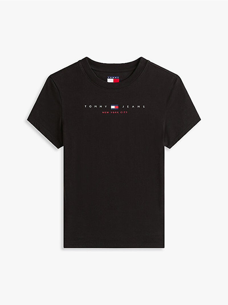 Kadın TJW Slim T-shirt Siyah DW0DW21422BDS