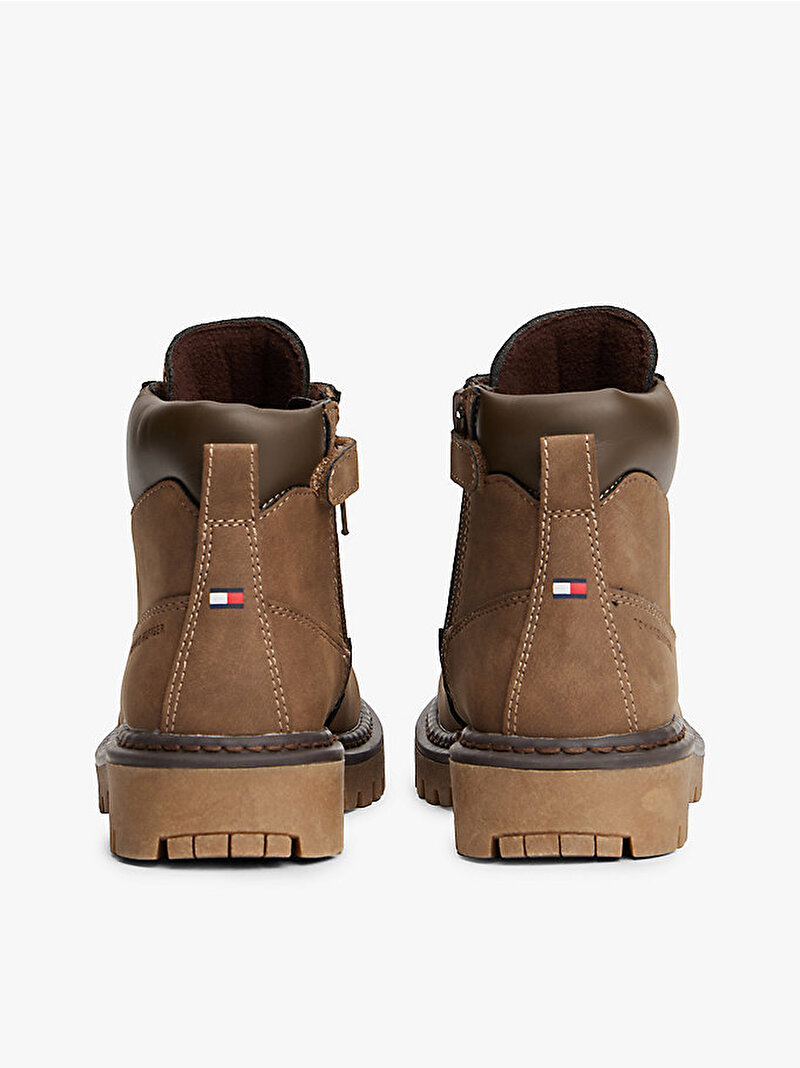 Çocuk Unisex Lace-Up Bot Kahverengi EF00034125509