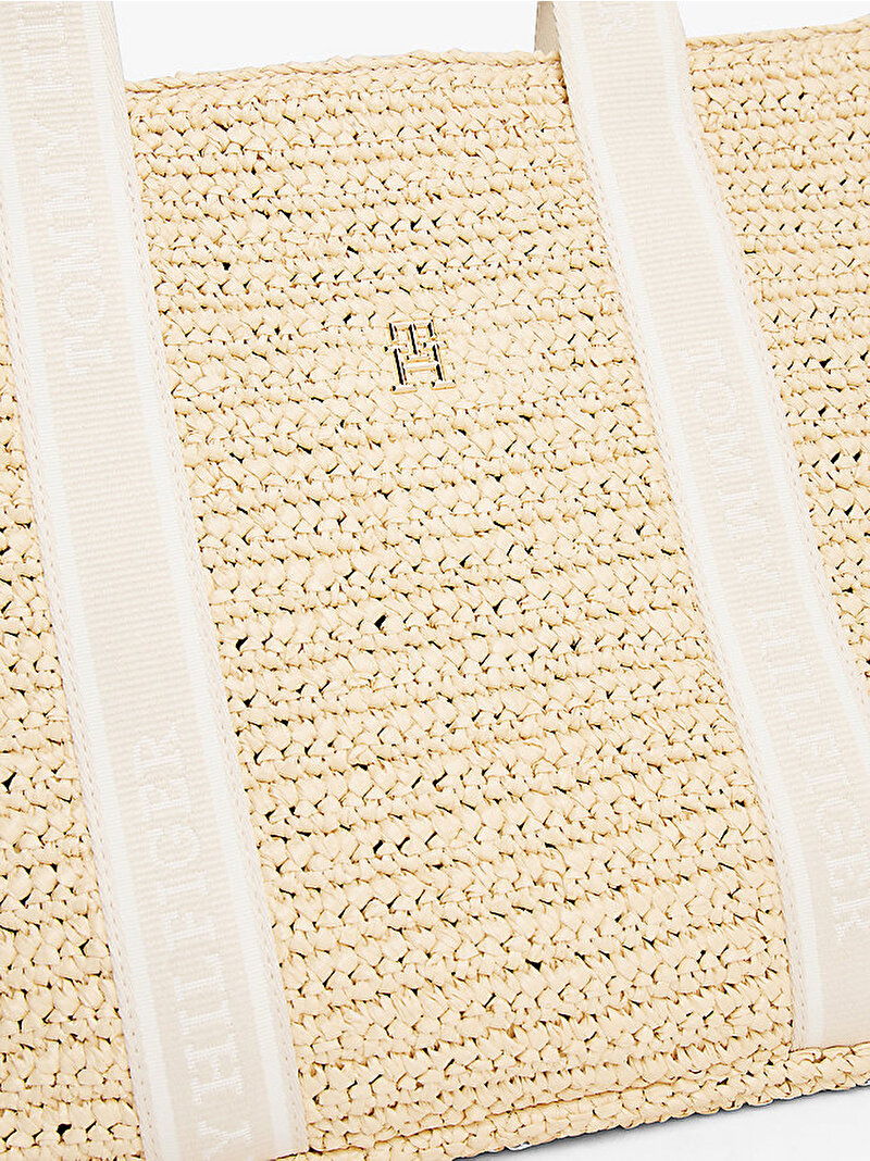 Kadın Th Spring Logo Tote Çanta Bej  AW0AW17196AA8
