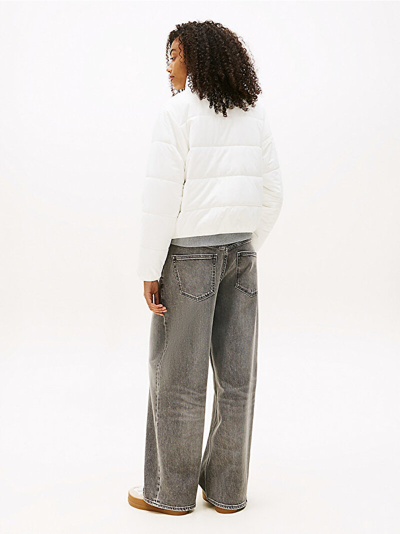 Kadın TJW Regular Padded Puffer Ceket Ekru DW0DW20958YBL