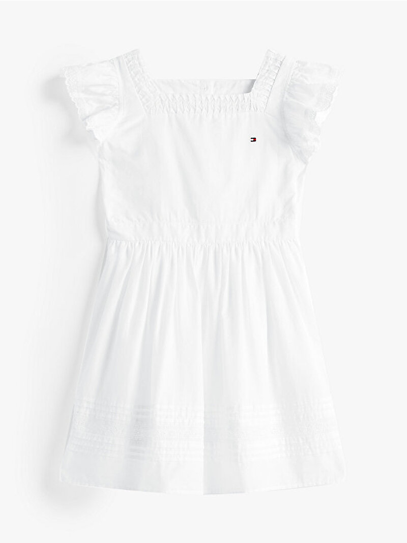 Kız Çocuk Broderie Anglaise Elbise Beyaz  KG0KG08603YBR