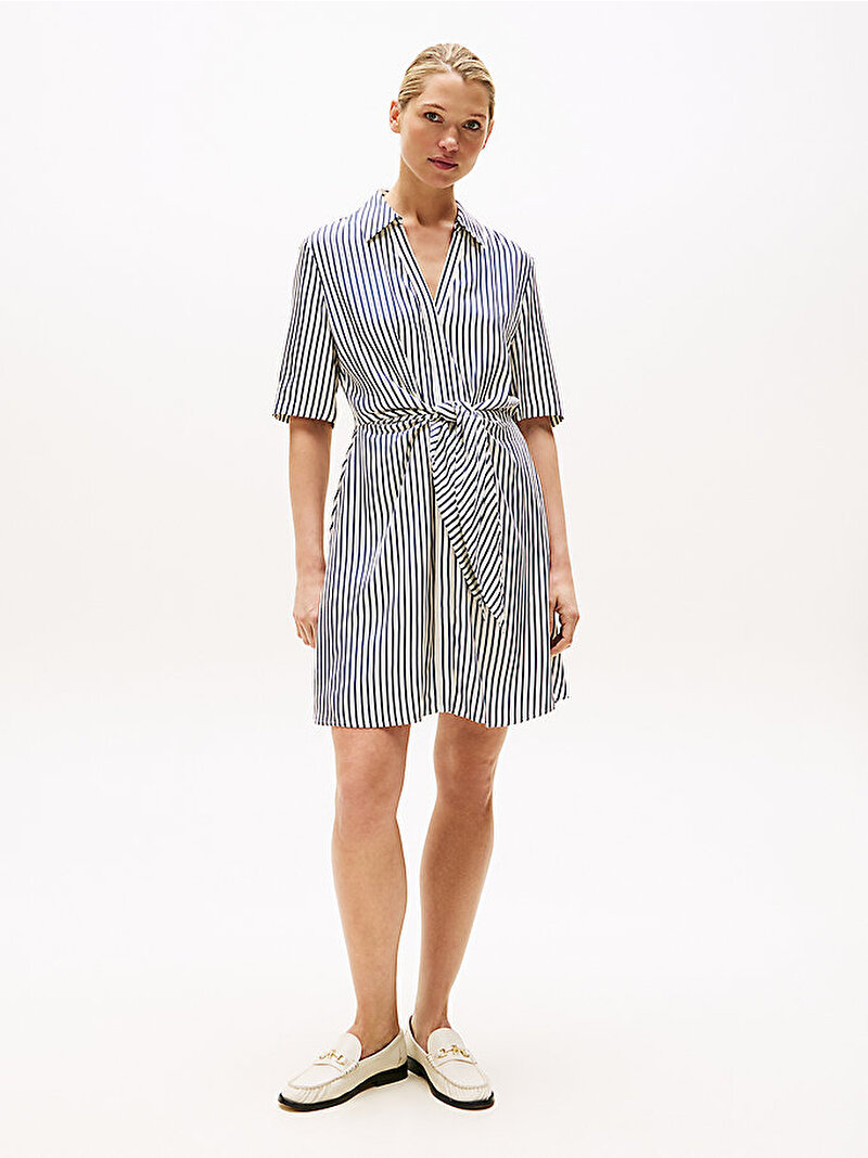 Kadın Twill Elbise Lacivert WW0WW458200FD