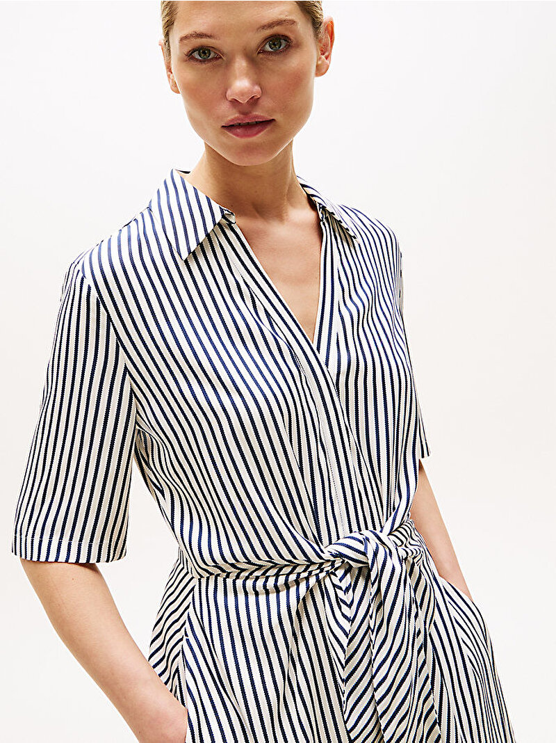 Kadın Twill Elbise Lacivert WW0WW458200FD