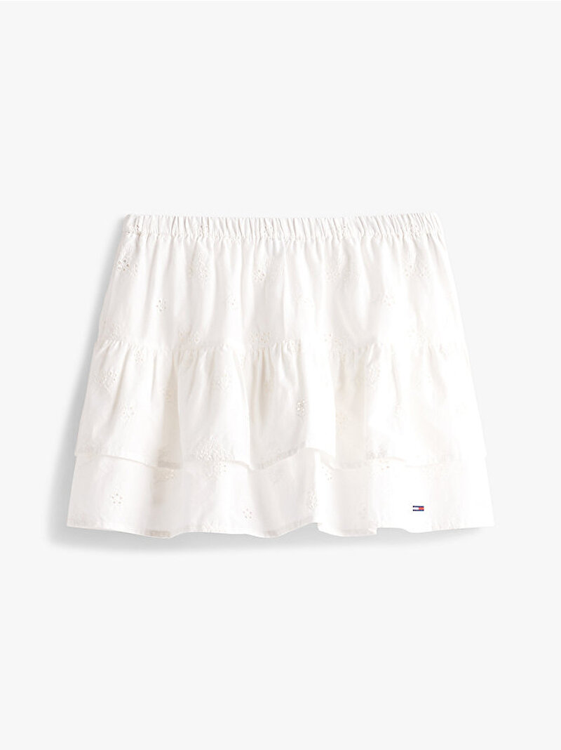 Kadın TJW Broderie Anglaise Etek Ekru DW0DW21166YBL