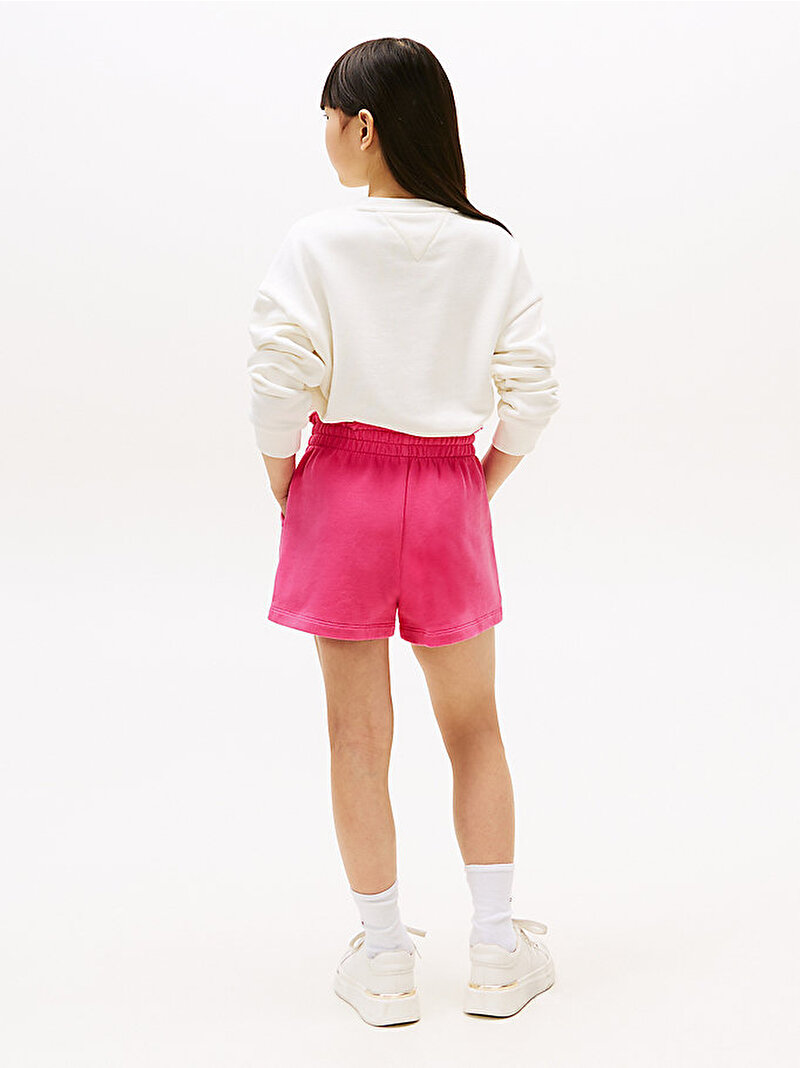 Kız Çocuk Tommy Tonal Flag Şort Pembe  KG0KG08662T1I