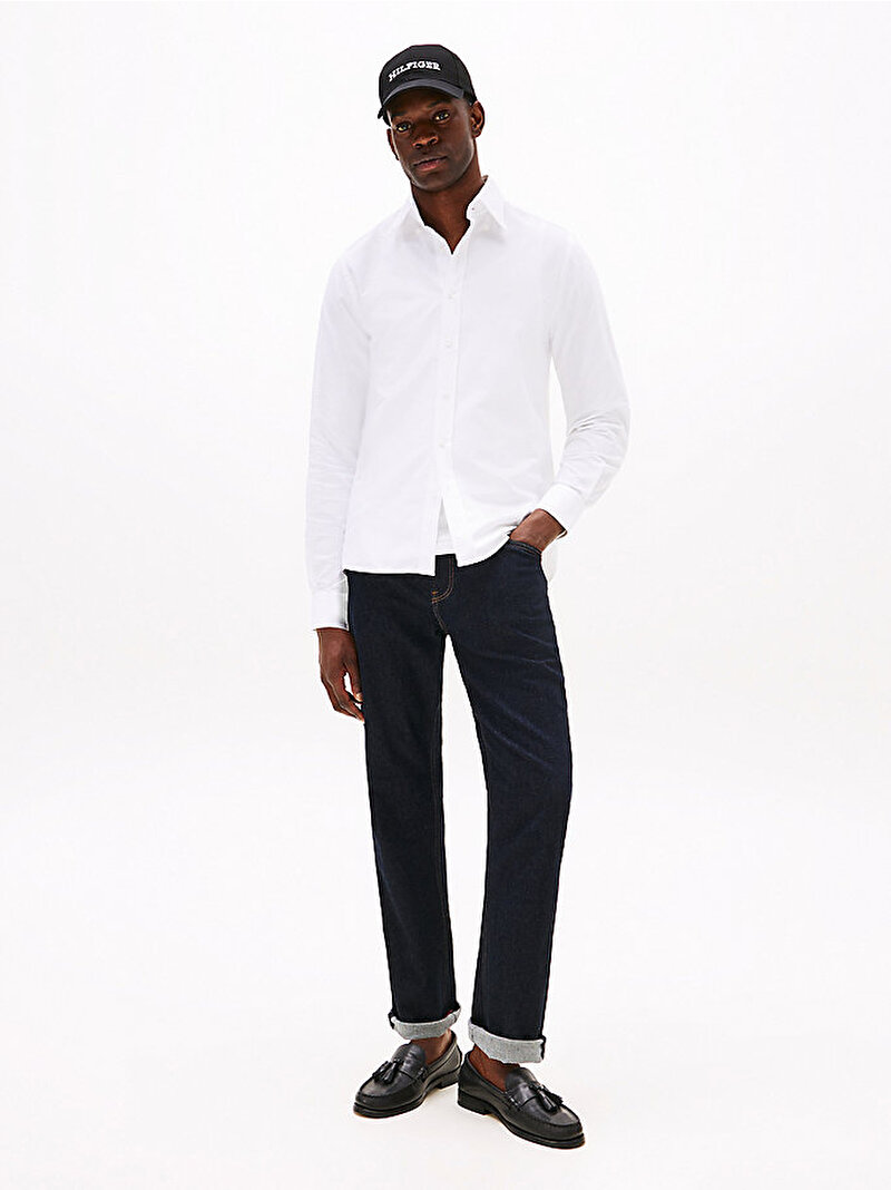 Erkek Button Down Oxford Gömlek Beyaz  MW0MW39754YBS