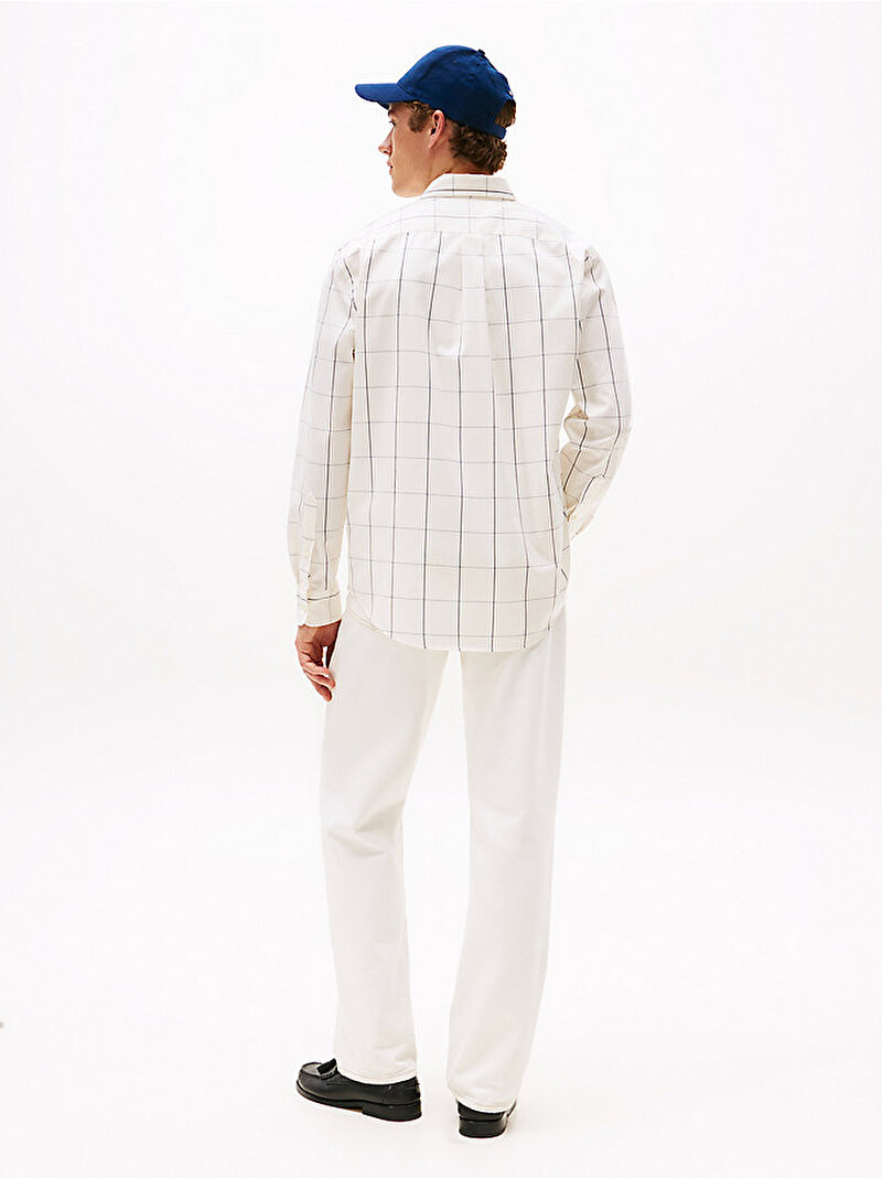 Erkek Lightweight Twill Gömlek Ekru MW0MW39679YA8