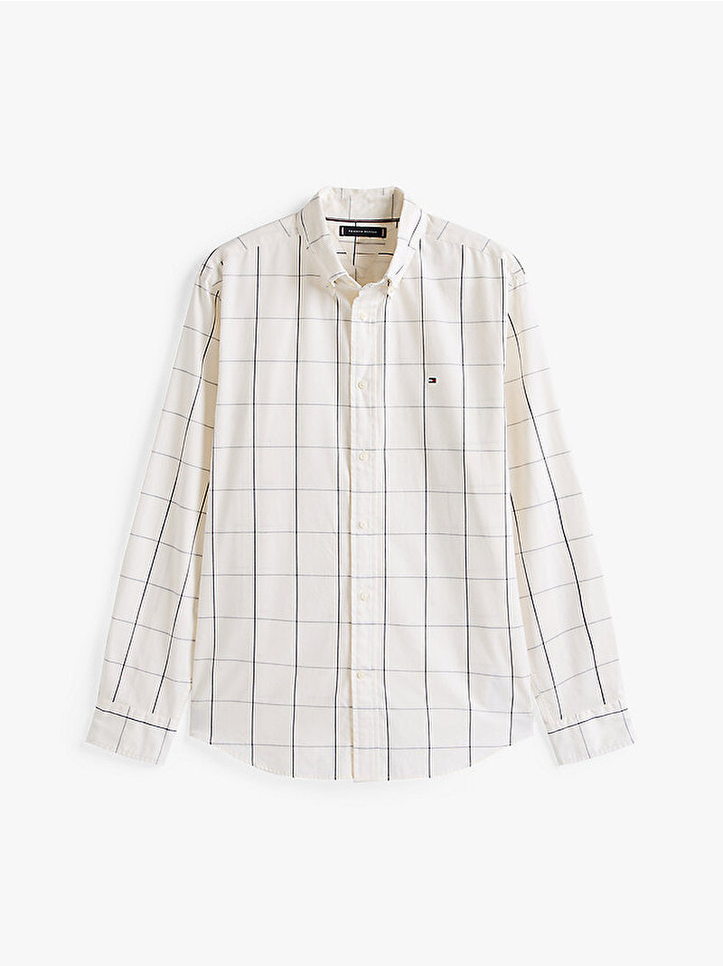 Erkek Lightweight Twill Gömlek Ekru MW0MW39679YA8