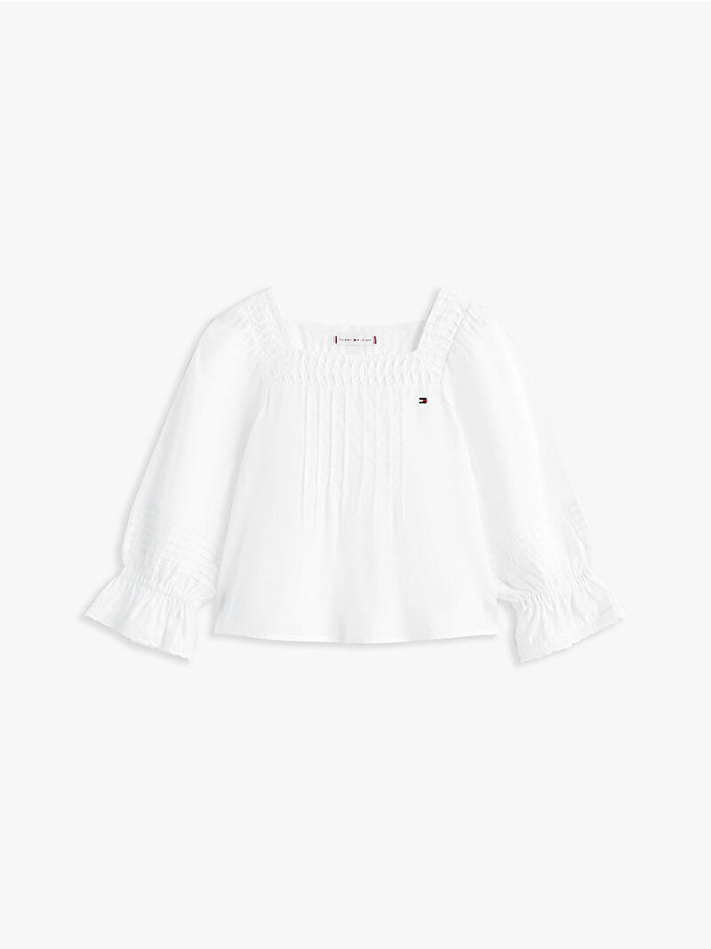 Kız Çocuk Broderie Anglaise Bluz Beyaz  KG0KG08617YBR
