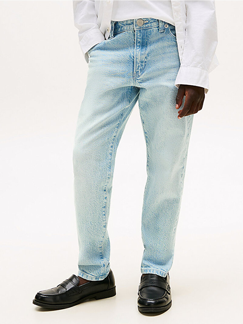 Erkek Çocuk Modern Straight Jean Pantolon Mavi  KB0KB097041AB