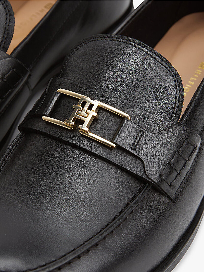 Kadın TH Logo Loafer Siyah FW0FW08705BDS