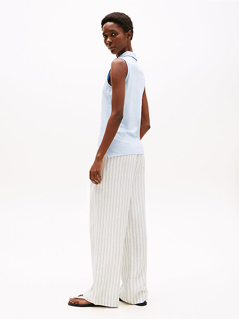 Kadın 1985 Slim Polo T-shirt Mavi  WW0WW46790C1O