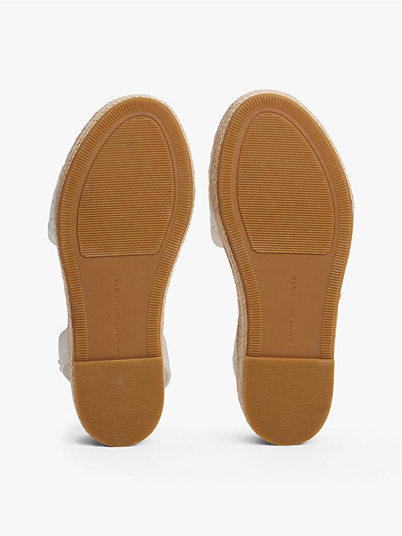 Kadın Knit Mesh Espadril Sandalet Ekru FW0FW08743YBL