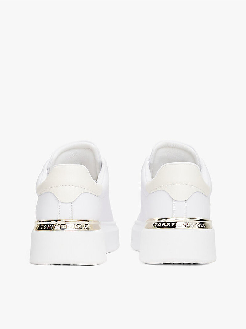 Kadın TH Fashion Court Sneaker Beyaz  FW0FW08631YBS