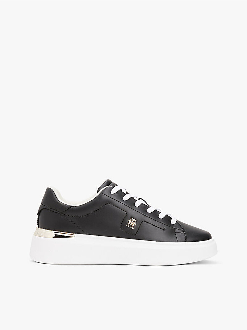 Kadın TH Fashion Court Sneaker Siyah FW0FW08631BDS