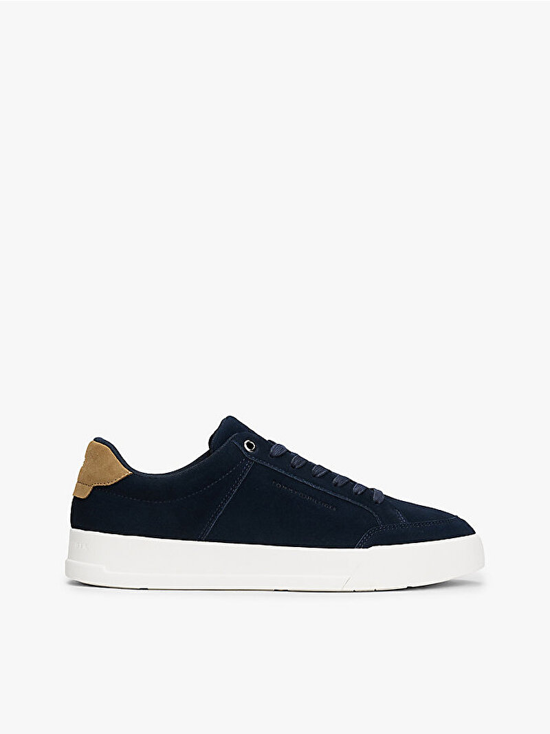Erkek TH Court Summer Süet Sneaker Lacivert FM0FM05517DW5
