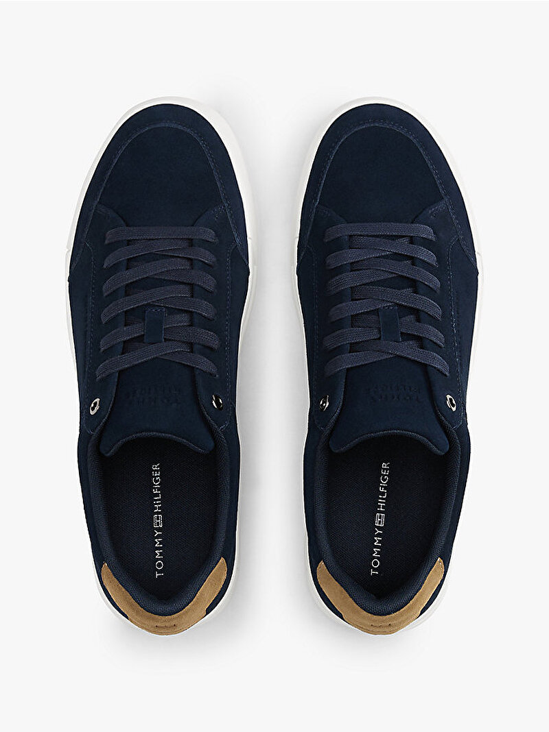 Erkek TH Court Summer Süet Sneaker Lacivert FM0FM05517DW5