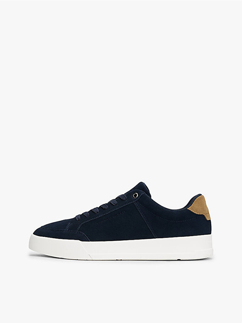 Erkek TH Court Summer Süet Sneaker Lacivert FM0FM05517DW5