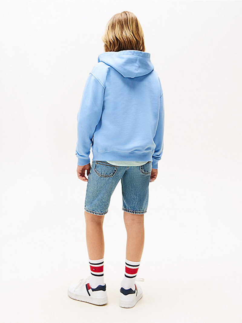 Erkek Çocuk Tonal Flag Sweatshirt Mavi  KB0KB09750C14