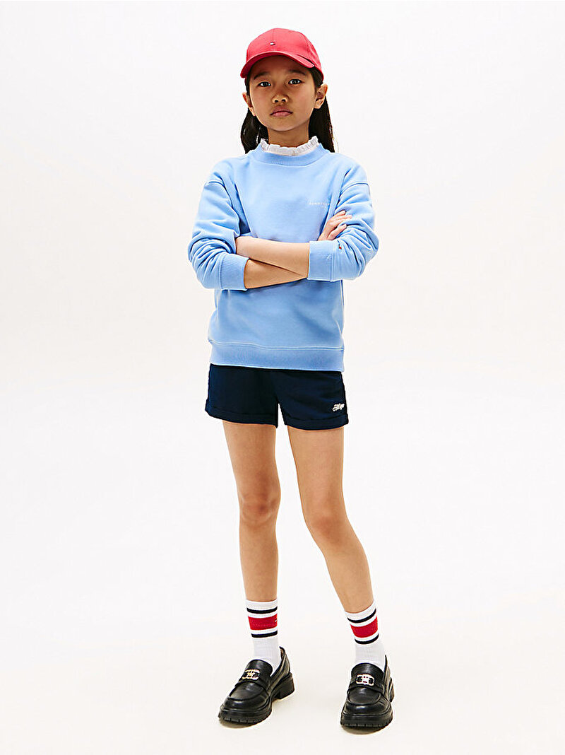 Çocuk Unisex Mini Corp C-Neck Sweatshirt Mavi  KS0KS00640C14