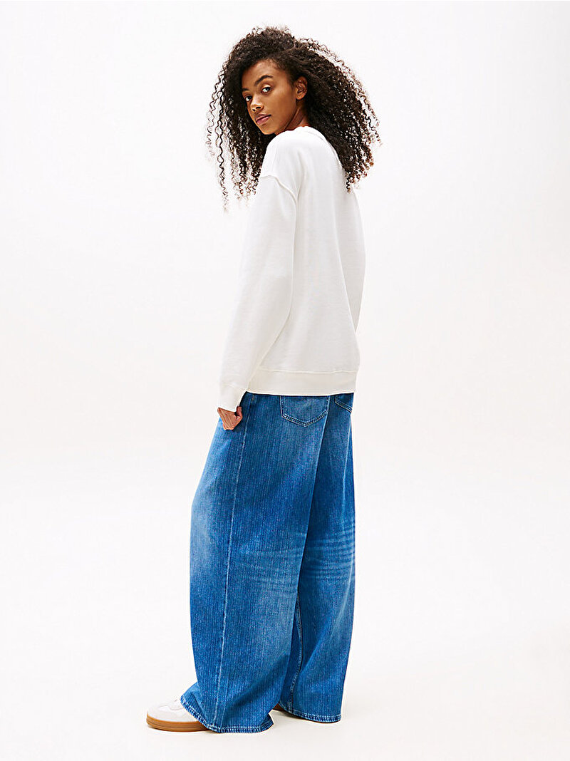 Kadın TJW Relax Gradient Sweatshirt Ekru DW0DW21396YBL