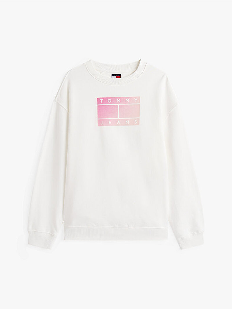 Kadın TJW Relax Gradient Sweatshirt Ekru DW0DW21396YBL