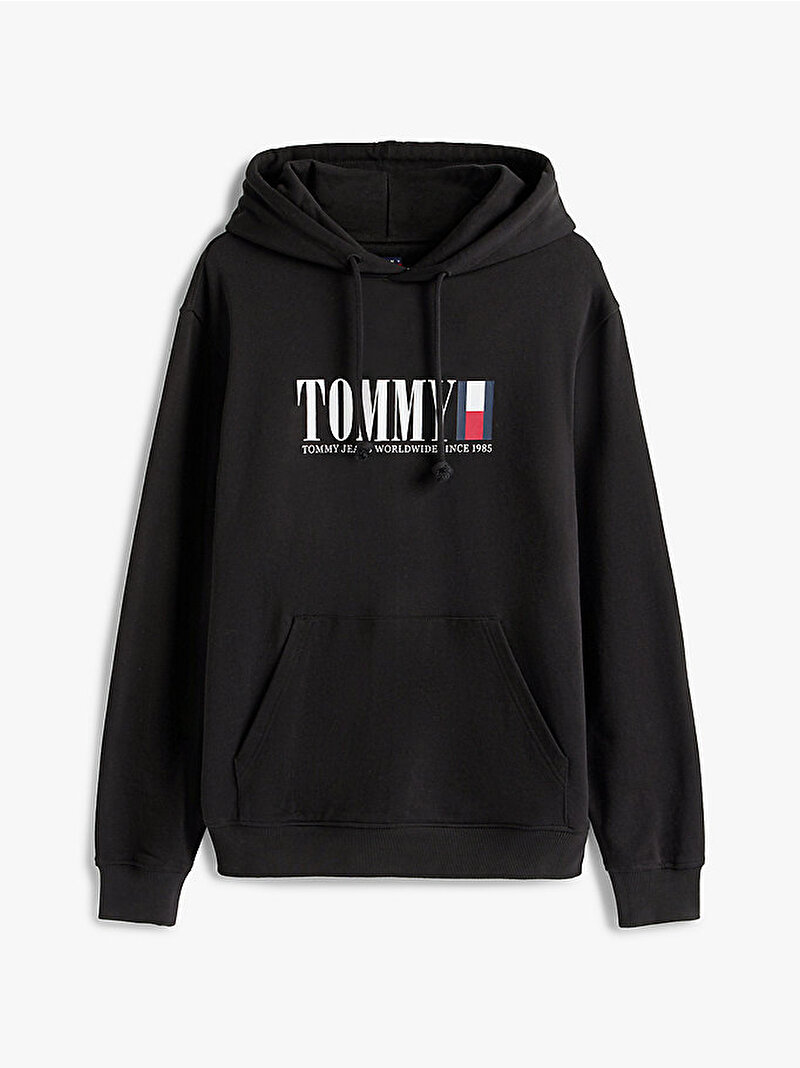 Erkek TJM Regular DNA Graphic Sweatshirt Siyah DM0DM22144BDS