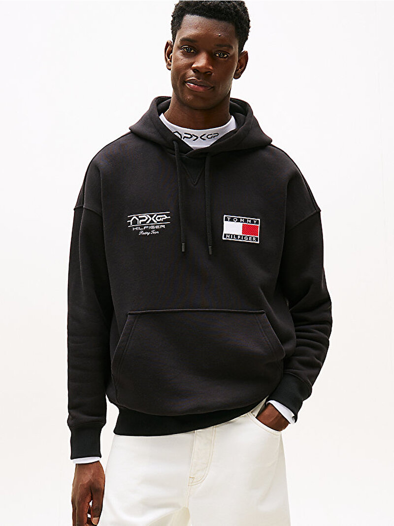 Erkek APXGP Graphic Hoodie Siyah MW0MW41386BDS