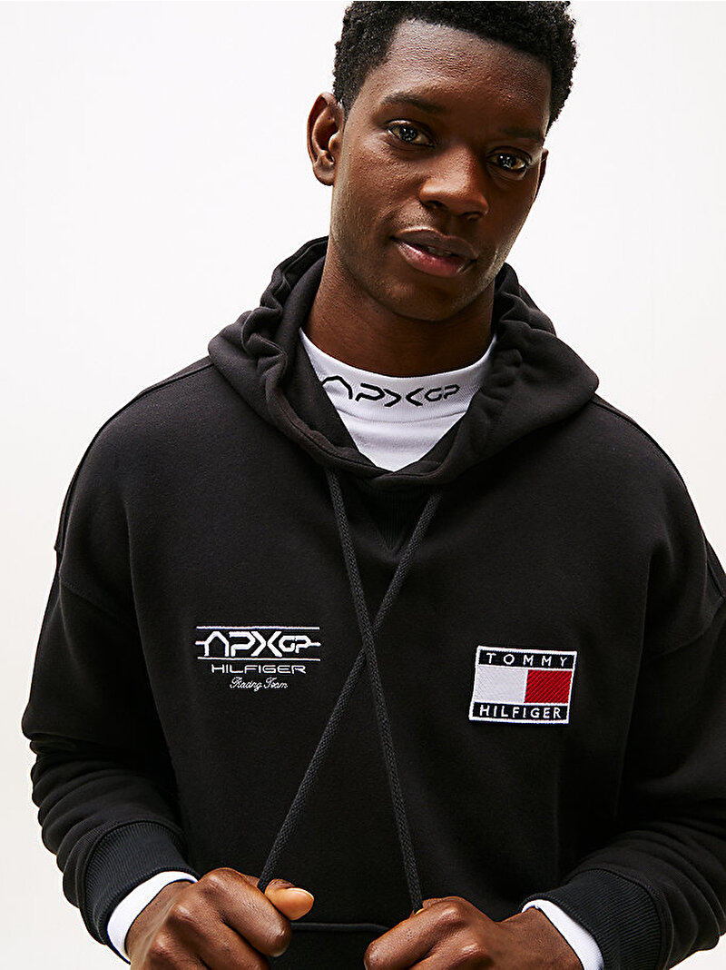 Erkek APXGP Graphic Hoodie Siyah MW0MW41386BDS
