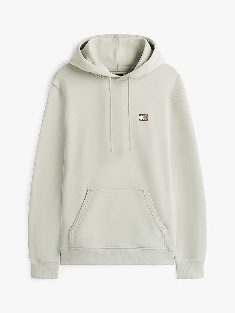 Erkek TJM Regular Badge Hoodie Yeşil DM0DM20258M1C