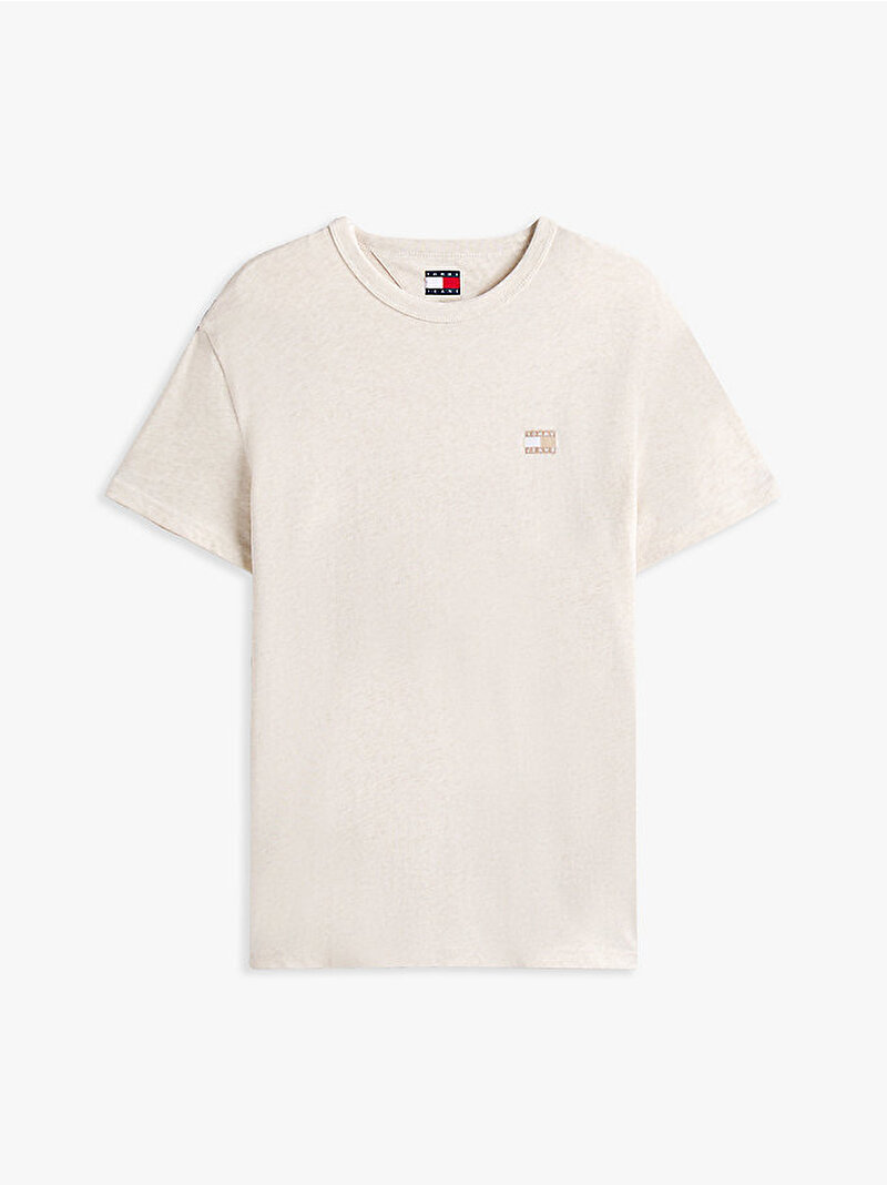 Erkek TJM Regular Badge T-shirt Bej  DM0DM20322ADK