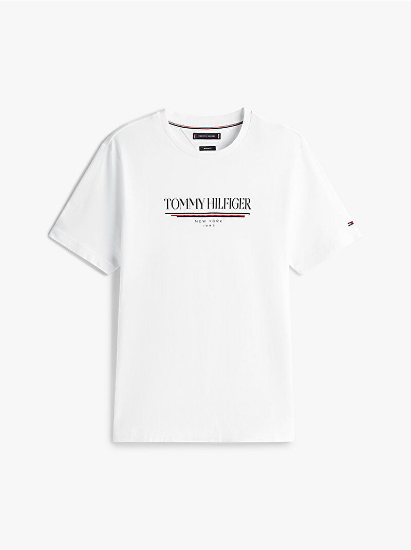 Erkek Brand Love Hilfiger T-shirt Beyaz  MW0MW40324YBR