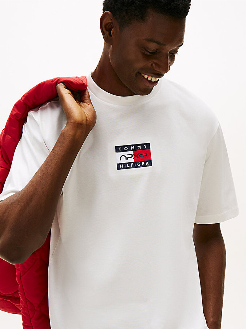 Erkek APXGP Flag T-shirt Ekru MW0MW41391YBL