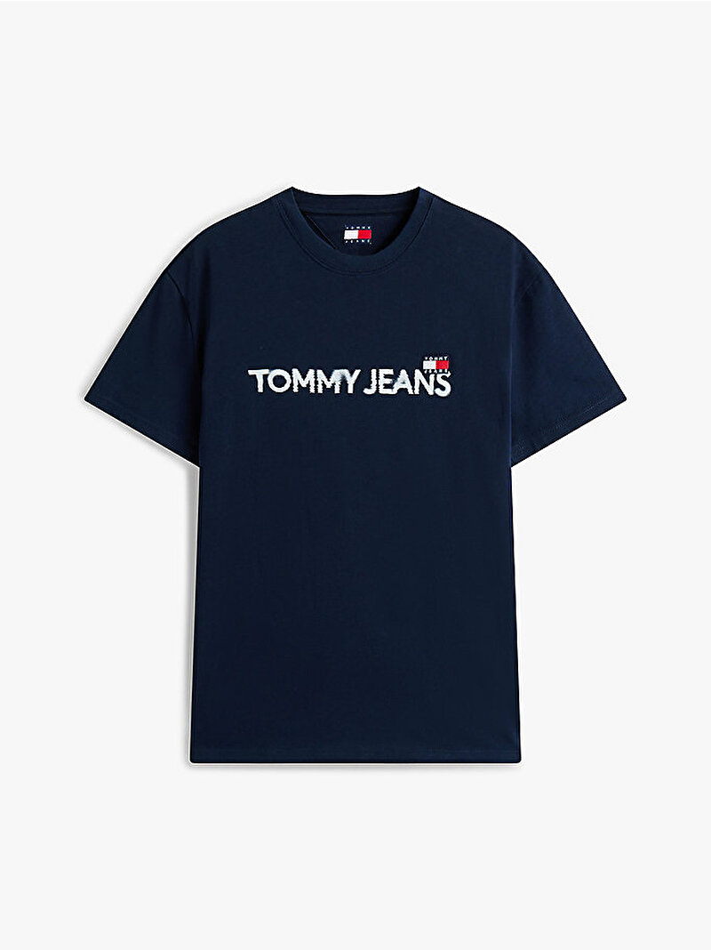 Erkek TJM Regular Badge Play T-shirt Lacivert DM0DM21585C1G
