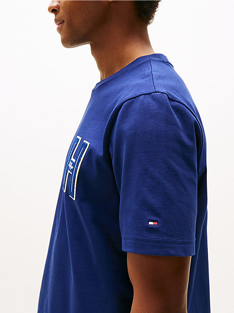 Erkek Varsity Hilfiger T-shirt Lacivert MW0MW39364C7G