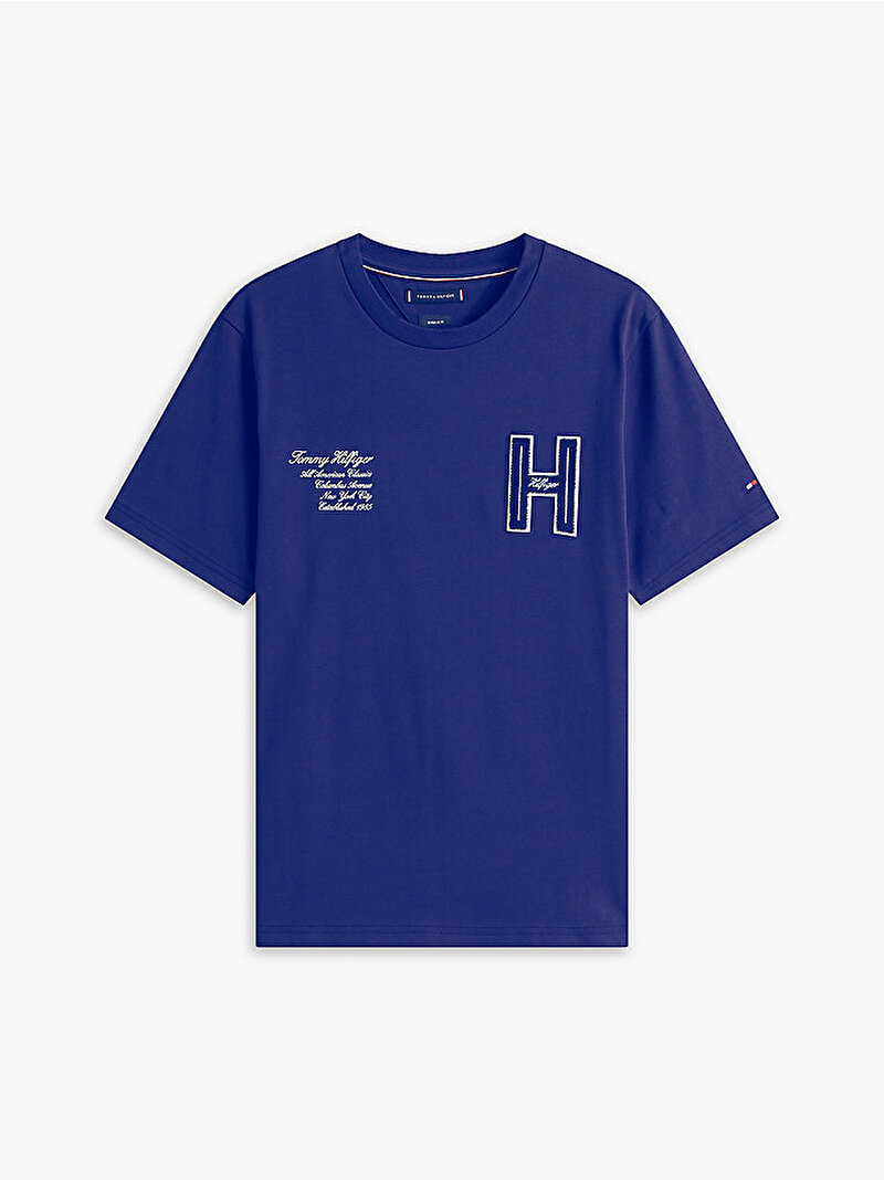 Erkek Varsity Hilfiger T-shirt Lacivert MW0MW39364C7G