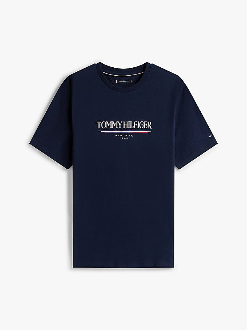 Erkek Brand Love Hilfiger T-shirt Lacivert MW0MW40324DW5