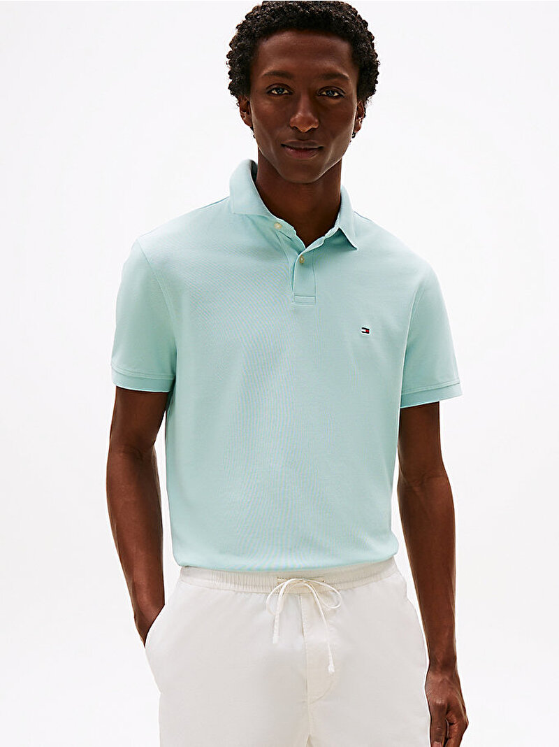 Erkek 1985 Regular Polo T-shirt Yeşil MW0MW17770L8O