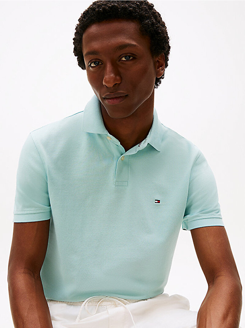 Erkek 1985 Regular Polo T-shirt Yeşil MW0MW17770L8O