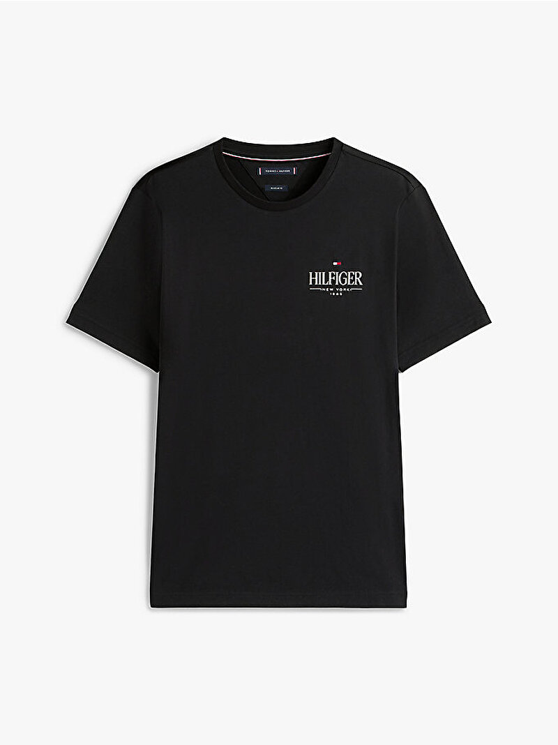 Erkek Hilfiger Stack T-shirt Siyah MW0MW39355BDS