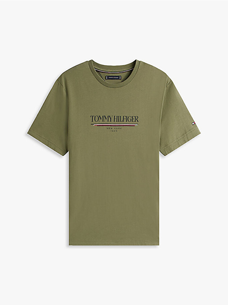 Erkek Brand Love Hilfiger T-shirt Yeşil MW0MW40324PLI