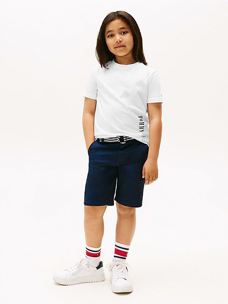 Erkek Çocuk Tommy Hilfiger Graphic T-shirt Beyaz  KB0KB09870YBR