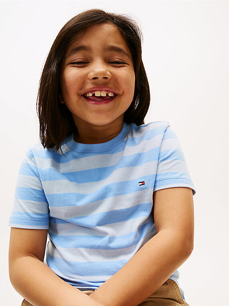 Erkek Çocuk Essential Cotton T-shirt Mavi  KB0KB06879C14