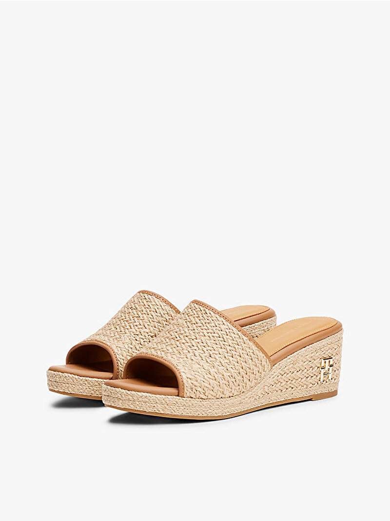 Kadın TH Rope Wedge Espadril Terlik Bej  FW0FW079270F4